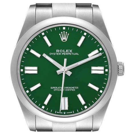 rolex grünes zifferblatt|rolex oyster perpetual 41 uhr.